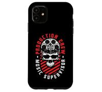 Production Crew Music Supervisor Movie Movie Halloween Skull Coque pour iPhone 11