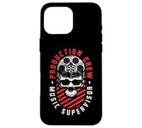 Production Crew Music Supervisor Movie Movie Halloween Skull Coque pour iPhone 16 Pro Max