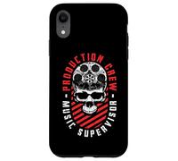 Production Crew Music Supervisor Movie Movie Halloween Skull Coque pour iPhone XR