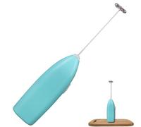 Production de lait portable - Batteur électrique, batteur à main | Outil compact avec piles, axe en acier inoxydable, moteur haute vitesse pour mousse de café, mélange d'œufs, préparation
