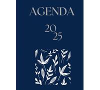 Productividad 2025: Tu Agenda Planificadora con Inspiración Diaria: Planificador Anual Completo (Enero-Diciembre) - Tamaño 8.25"x11" con Organización Detallada
