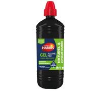 HARRIS - Gel Allume-feu - Naturel et Longue Durée - Ingrédients d'origine Naturelle - Bec verseur - Idéal Cuisson Alimentaire - 850ml, Neutre