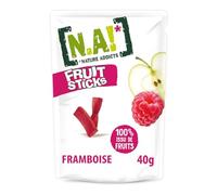 Produit - Bonbons fruits sticks framboise | Savoureux goût fruité | Idéal pour les petites douceurs | le sachet de 40 g | LOT DE 4