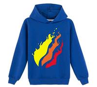 Produit catégorie Girls Hoodies & Sweatshirts - Sweat à Capuche garçon/Filles Impressions printanières et Automnes pour Jeunes Enfants Manches Longues Version légère et (Blue, 13-14 Years) #251