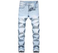 Produit catégorie Men’s Jeans | Produit Titre Jeans pour Homme Coupe Droite en Denim Stretch Confortable |End Start#s#Conçu pour Un Ajustement Droit offrant liberté de Mouvement et (Light Blue, 36)