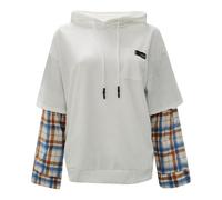 Produit catégorie Women's Hoodies & Sweatshirts | Produit Titre Sweat-Shirt pour Femme avec Verset inspirant Dieu sur la Capuche Manches Longues matière Douce et Confortable (Grey, XL)