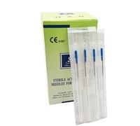 Produit d'acupuncture 0.18 x 25mm en acier inoxydable à usage unique avec tube guide - Boîte de 100 pièces