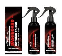 Produit de polissage pour intérieur de voiture, spray nettoyant pour tableau de bord, nettoyant lustrant et rénovateur, idéal pour éliminer la poussière et la saleté des véhicules.