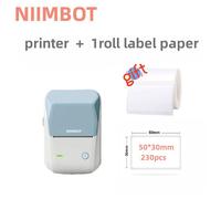 Produit de qualité Niimbot B1 imprimante d'étiquettes Portable thermique Mini code à barres QR Code autocollant pense-bâton rouleaux - Type Blue Add 1 Label