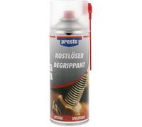 Produit dégrippant - Dissout la rouille - Pièces mécaniques - Métal - Fer - Presto - 400ml