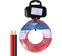 Produit EDM Câble parallèle plat EDM 28707 Noir Rouge 15 m 2 x 1 mm - Brand EAN : 8425998287073