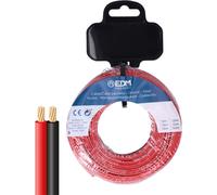 Produit EDM Câble parallèle plat EDM 28710 noir rouge 50 m 2 x 1 mm - Brand EAN : 8425998287103