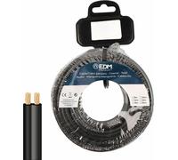 Produit EDM Câble parallèle plat EDM 28714 Noir 20 m 2 x 0,75 mm - Brand EAN : 8425998287141