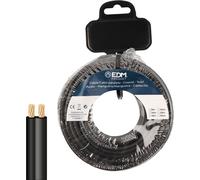 Produit EDM Câble parallèle plat EDM 28716 noir 50 m 2 x 0,75 mm - Brand EAN : 8425998287165
