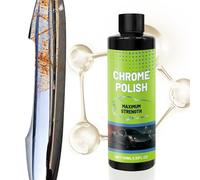 Produit Lustrant Chrome pour Voitures,Redonne Éclat et Brillant - Agent de Protection Anti-Rouille Multi-Usages pour Ustensiles de Cuisine Marine, Motos, Camping-Cars, Meubles et Automobiles, Flacon d