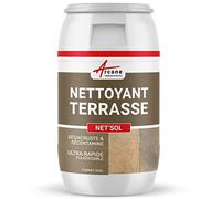 Produit nettoyant terrasse, sol extérieur, dalles, pierre naturelle - Effet immédiat visible : NET'SOL - 200 L - ARCANE INDUSTRIES