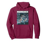 Produit Officiel James Bond 007 Moonraker Sweat à Capuche, Unisexe pour Adultes, Marron, XXL