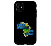 Produit Officiel John Coltrane Jazz Icon - Continent Bleu Afro Coque pour iPhone 11