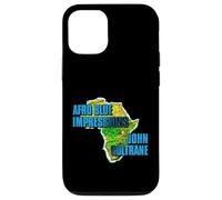 Produit Officiel John Coltrane Jazz Icon - Continent Bleu Afro Coque pour iPhone 12/12 Pro