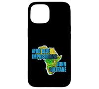 Produit Officiel John Coltrane Jazz Icon - Continent Bleu Afro Coque pour iPhone 15