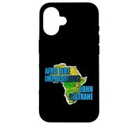 Produit Officiel John Coltrane Jazz Icon - Continent Bleu Afro Coque pour iPhone 16