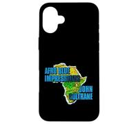 Produit Officiel John Coltrane Jazz Icon - Continent Bleu Afro Coque pour iPhone 16 Plus
