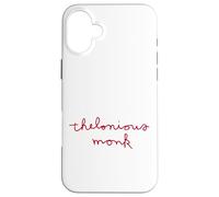 Produit Officiel Thelonious Monk Jazz Icon Merch - Ligné au collège Coque pour iPhone 16 Plus