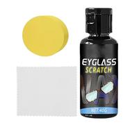 Produit Pour Éliminer Les Rayures Des Lunettes Pâte à Polir Portable | Kit De Nettoyage 40g Avec Éponge Et Chiffon Pour Maison Bureau Écran Téléphone Vitre Voiture