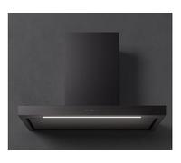 Falmec Plane Nrs Plus 90 Eu Nero 220-240V - 50-60Hz T80 S/Filtro Hotte Murale | Classe énergétique A+ | Verre noir, 800 m³/h, T80, lumière LED