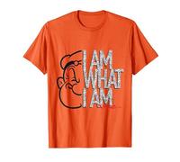 Produit sous Licence Officielle Popeye T-Shirt, Homme, Orange, XL