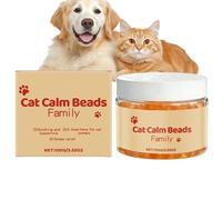 Produits Apaisants Pour Chat,Perles Diffuseuses Anti-Stress Relaxantes 100 g,Diffuseur Apaisant Naturel pour Chien Longue Durée 2 Mois | pour l'Équilibre Comportemental, Stress de la Séparation, Somme