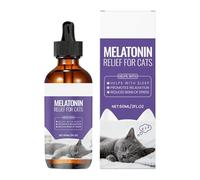 Produits apaisants pour chats | Solution naturelle de 60 ml - Produits apaisants naturels pour chatons - pour la santé des tensions de petite, moyenne et grande race, voyage, maison, nuit