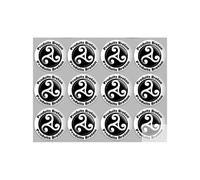 Produits Bretons Triskel - 12fois 5cm - Sticker/Autocollant