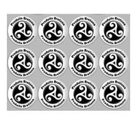 Produits bretons triskel - 12fois 5cm - Sticker/autocollant G