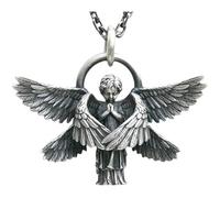 Produits de fille 925 SERRING SIGHT GUARDIAN WINGS CRISTAL BALL PENDANT ARCHANGEL SAINT GABRIEL PALADIN COLLE ET FEMMES BIELLISSE AMULETS CHRÉTIENNE - Collier Gardien, collier pour filles, cadeaux