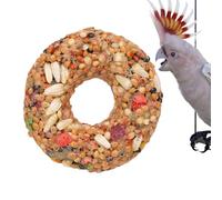 Produits D'entraînement du Perroquet, Bâtons De Crunch De Perroquet, Grains d'oiseaux Gâteaux Mélangés, Fournitures De Tenether, Jouets De Forme De Beignet, 1,97 Pouces, pour Les Oiseaux