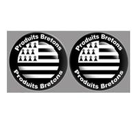 Produits drapeaux bretons - 2fois 10cm - Sticker/autocollant G