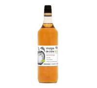 Produits-Normandie Vinaigre de cidre BIO avec sa mère de vinaigre - Non filtré, non pasteurisé, sans sulfites ajoutés - Élevé en fût de chêne - Fabriqué en Normandie