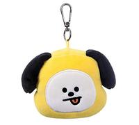 Produits Officiels BT21 signés Aurora World, Peluche Porte-clés CHIMMY, 61333, Jaune