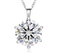 Produits pour filles Collier Solitaire Pendant Solitaire pour femmes, 0,5CT / 1CT / 2CT / 3CT / 4CT LAB PENDANT DE DIAMOND CRÉATION, 6-PRONG, CLACTÉE VVS1 D COULEUR, COULEUR ARRIVÉ SE925 SIGHT SIGHT
