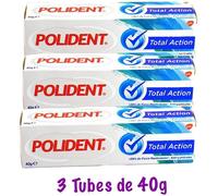 Produits Pour Prothèses Dentaires Polident - Gsk Total Action - Crème Adhésive Pour Prothèses Dentaires - - Lot De 3 Tub 435444