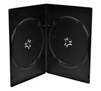 Prodye Lot de 100 boîtiers pour 2 DVD 7 mm Noir