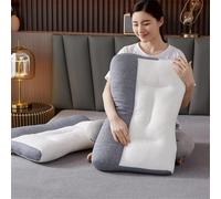 Proease Oreiller orthopédique pour apnée du sommeil, sommeil profond, apnée Pro Ease, ergonomique pour le cou et les épaules, pour les personnes dormant sur le côté, le dos, le ventre (blanc)