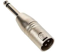 PROEL AT300 XLR 3 broches 6,3 mm Argent Adaptateur câble - Adaptateurs pour câbles (XLR 3 broches, 6,3 mm, connecteur mâle/connecteur FEMALE CONNECTOR, Argent, Métal)