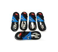 Proel BULK250LU10 Lot de 5 câbles professionnels symétriques pour microphone avec connexions prise mâle à 3 fiches Cannon XLR 3P et prise femelle à 3 fiches Cannon XLR 3P, 10 m