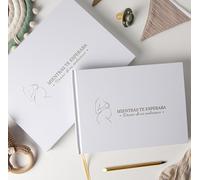 PROENMU® Diario Embarazo + Lápiz de Metal + Caja Regalo con Cierre Magnético | Libro embarazo | Album Embarazo | Agenda Embarazo | Regalos Embarazadas Originales. (Español)