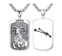 PROESS Collier signe du zodiaque en argent sterling 925 12 constellations pendentif horoscope astrologie colliers signe du zodiaque bijoux cadeaux pour femmes hommes, Argent sterling