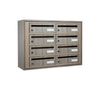 Prof. 250 mm - Bloc 8 Boites aux Lettres Essentielle Shorewood