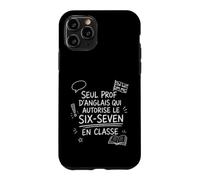 Prof Anglais Six-Seven Sarcastique Cadeau Rentrée Coque pour iPhone 11 Pro
