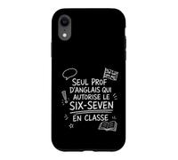 Prof Anglais Six-Seven Sarcastique Cadeau Rentrée Coque pour iPhone XR